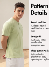 Men's Short Sleeve Henley T-shirt Sewing Pattern 'Oliver'