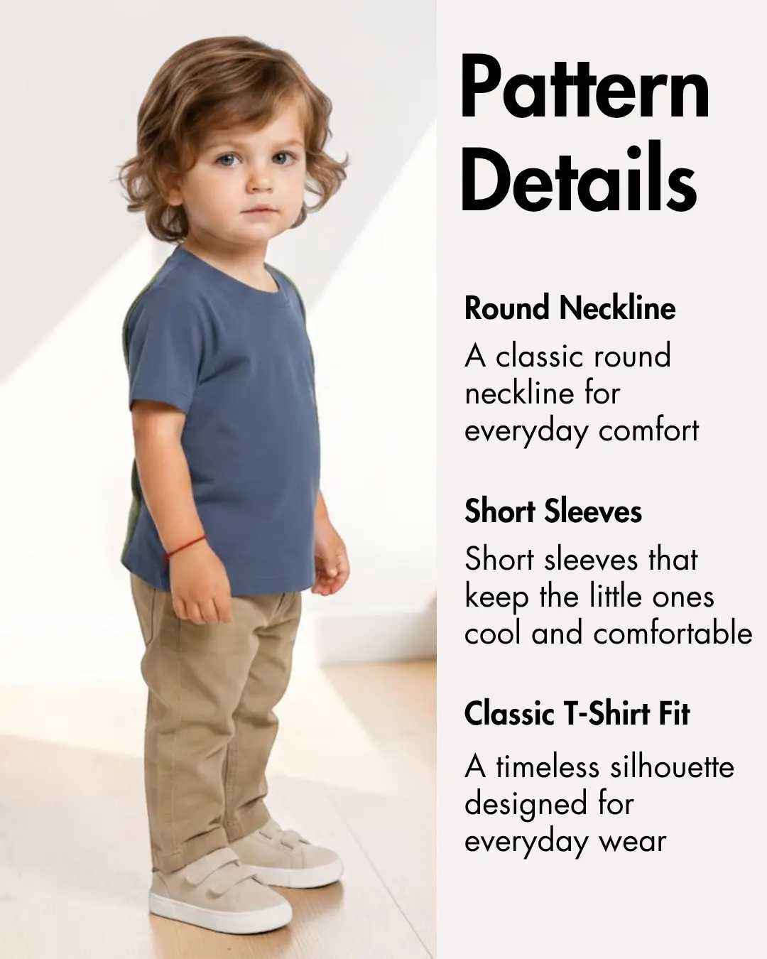Kid's Short Sleeve T-shirt Sewing Pattern 'Remi'