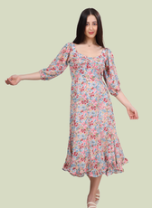 Fit & Flared Midi Dress Sewing Pattern 'Yasmin'