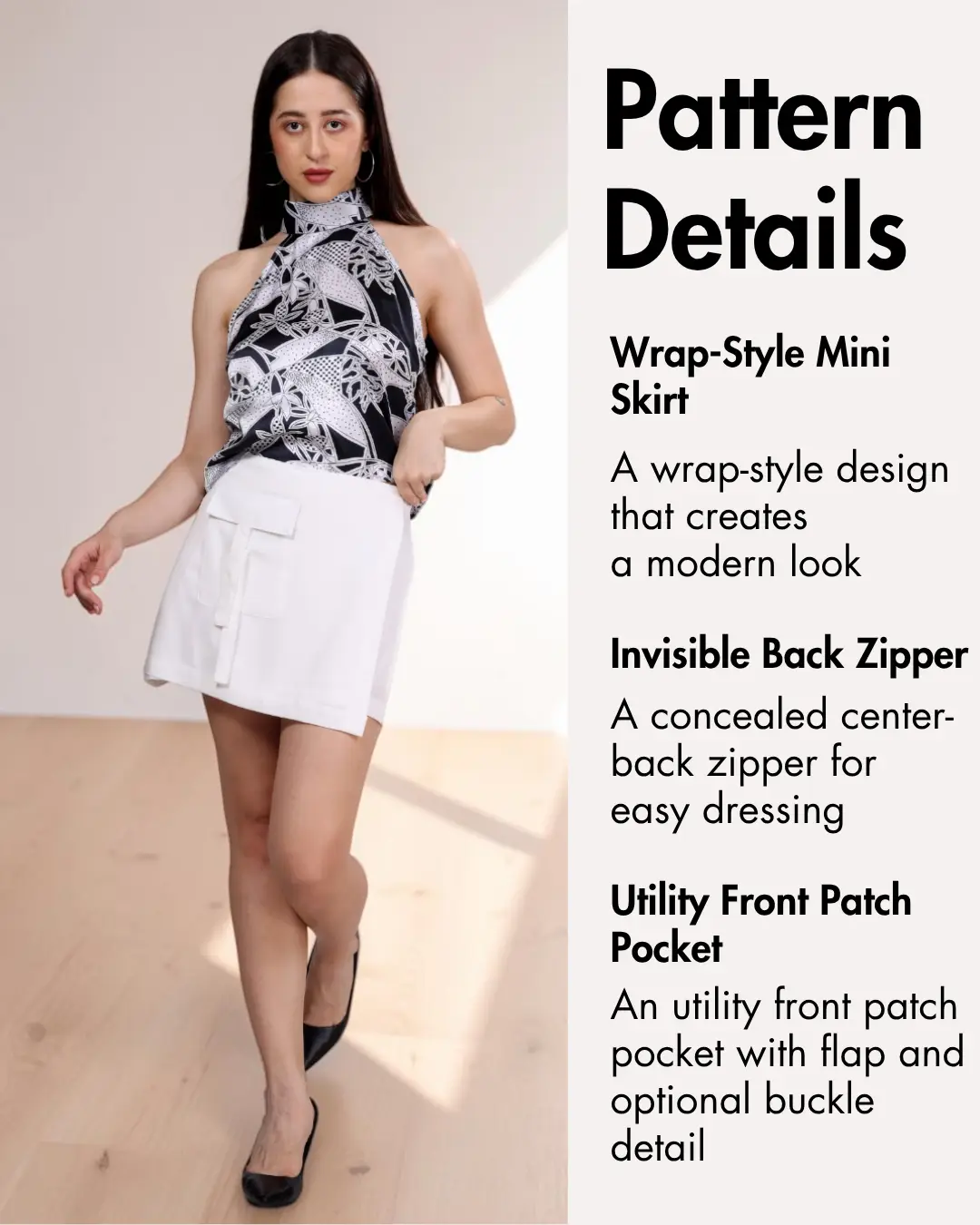 Utility Mini Skirt Sewing Pattern 'Sabrina'