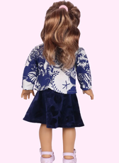 Vintage Doll Outfit – Top & Flared Skirt Set Sewing Pattern 'Crissy'