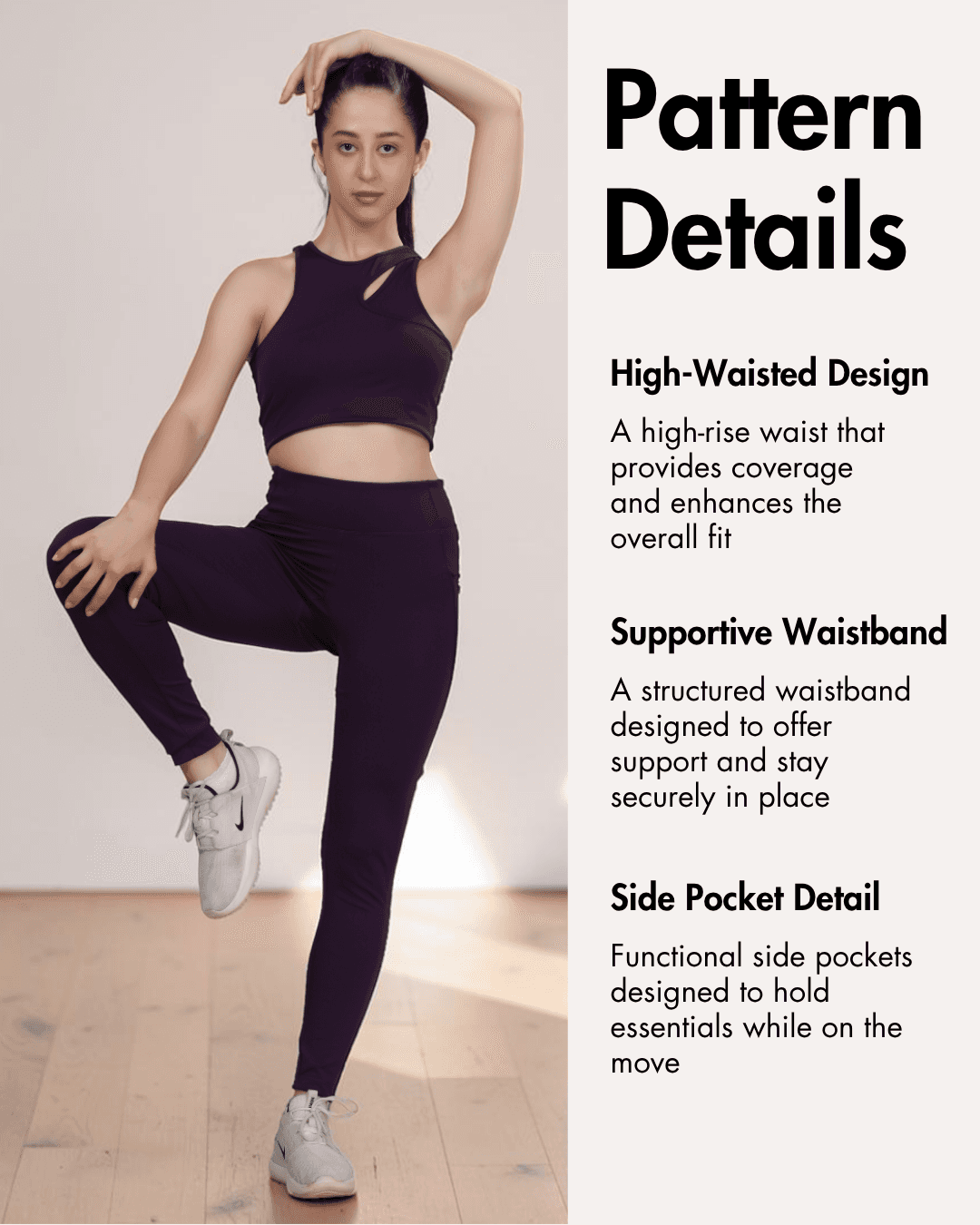 Pattern details of Layla Leggings Sewing Pattern