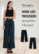 Wide Leg Trousers Sewing Pattern 'Margot'