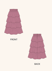 Ruffled Tiered Skirt Sewing Pattern 'Amy'