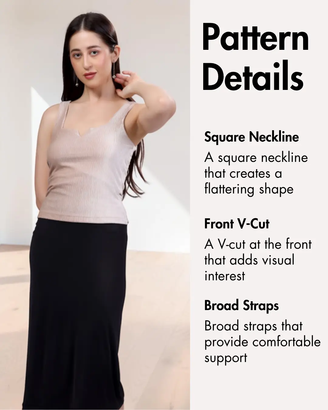 Square Neck Tank Top Sewing Pattern 'Mara'