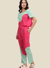 Square-Neck Top and Full Length Pants Coord Set Sewing Pattern 'Mary'