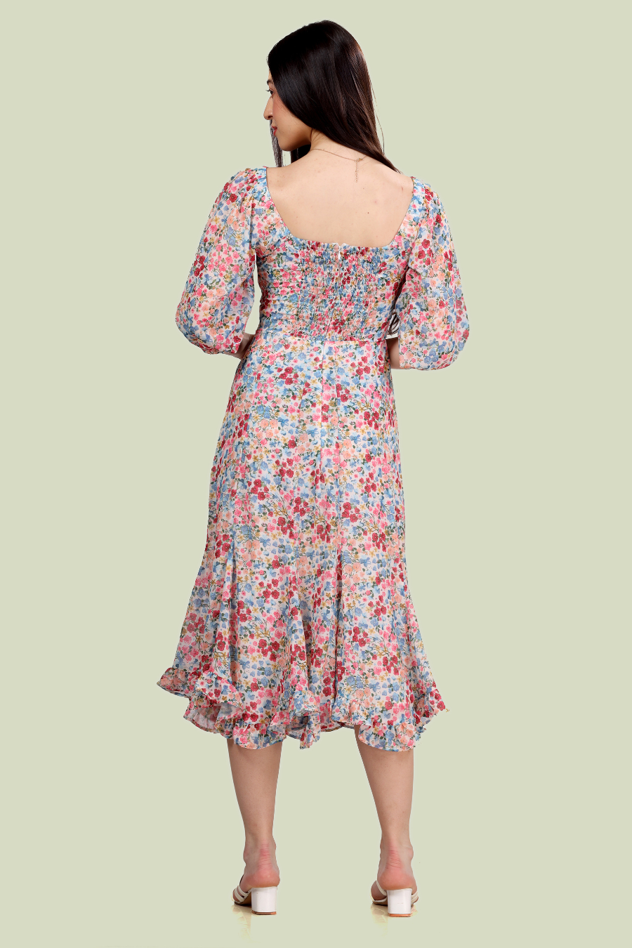 Fit & Flared Midi Dress Sewing Pattern 'Yasmin'