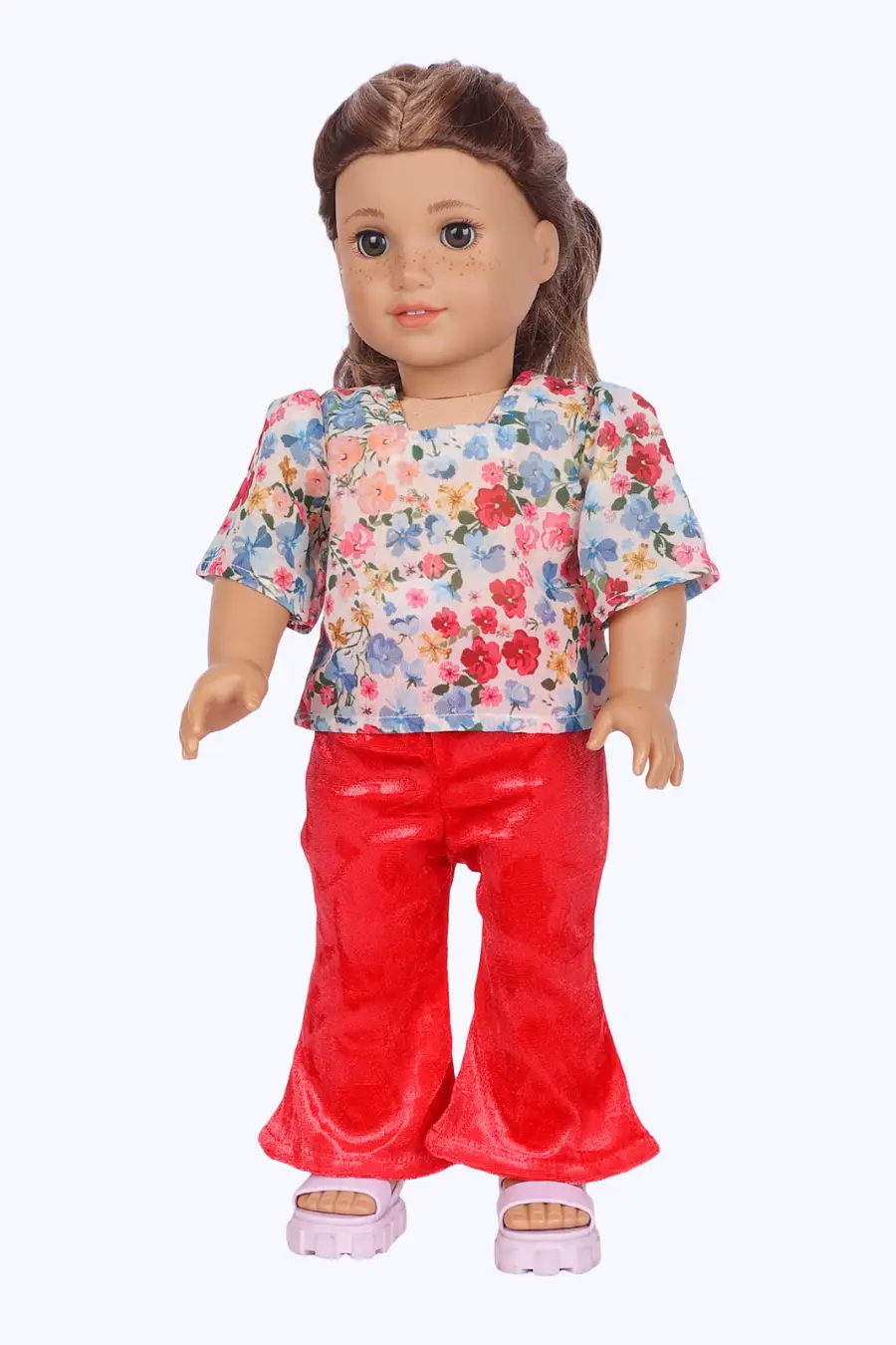 Dolls Retro Flare Set – Top & Flared Pants Set Sewing Pattern 'Mabel'