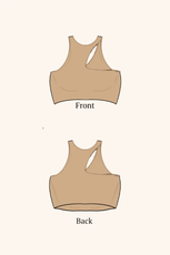 Cutout Sports Bra Sewing Pattern 'Layla'