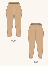 Wide Waistband Leggings Sewing Pattern 'Nova'