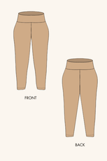 'Nova' Wide Waistband Leggings Sewing Pattern