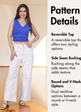 Ruched Top Sewing Pattern 'Luna'