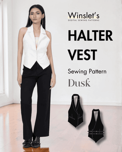 Halter Vest Sewing Pattern 'Dusk'