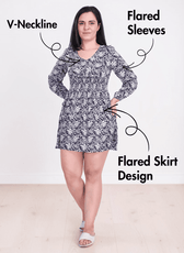 Shirred Dress Sewing Pattern 'Donna'
