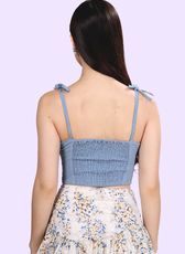 Vintage Coord Set Sewing Pattern – Strappy Bustier Top & Mini Flounce Skirt