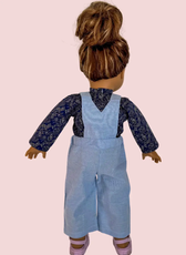 Dolls Dungaree Set Sewing Pattern 'Brooke'