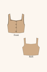 Cropped Waistcoat Sewing Pattern 'Harper'