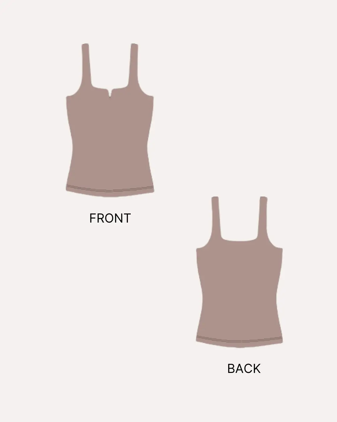 Square Neck Tank Top Sewing Pattern 'Mara'