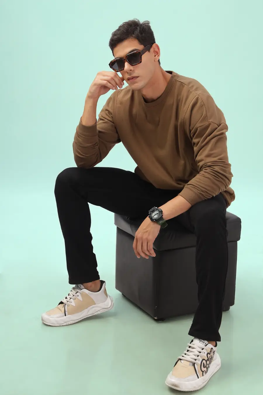 Crew Neck Sweatshirt PDF Men's Top Sewing Pattern |Long Sleeves