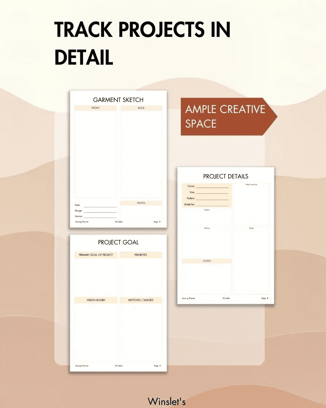 Business templates for client measurements and invoices