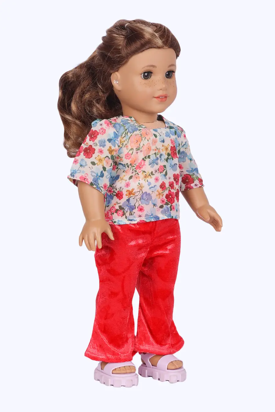 Dolls Retro Flare Set – Top & Flared Pants Set Sewing Pattern 'Mabel'