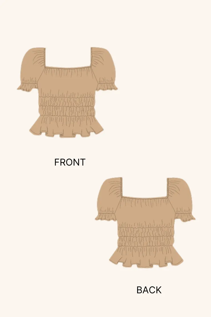 Cottagecore Top Sewing Pattern 'Samara'