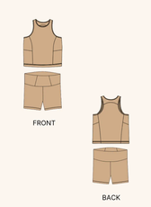 Sporty Coord Set Sewing Pattern - Tank Top & Biker Shorts