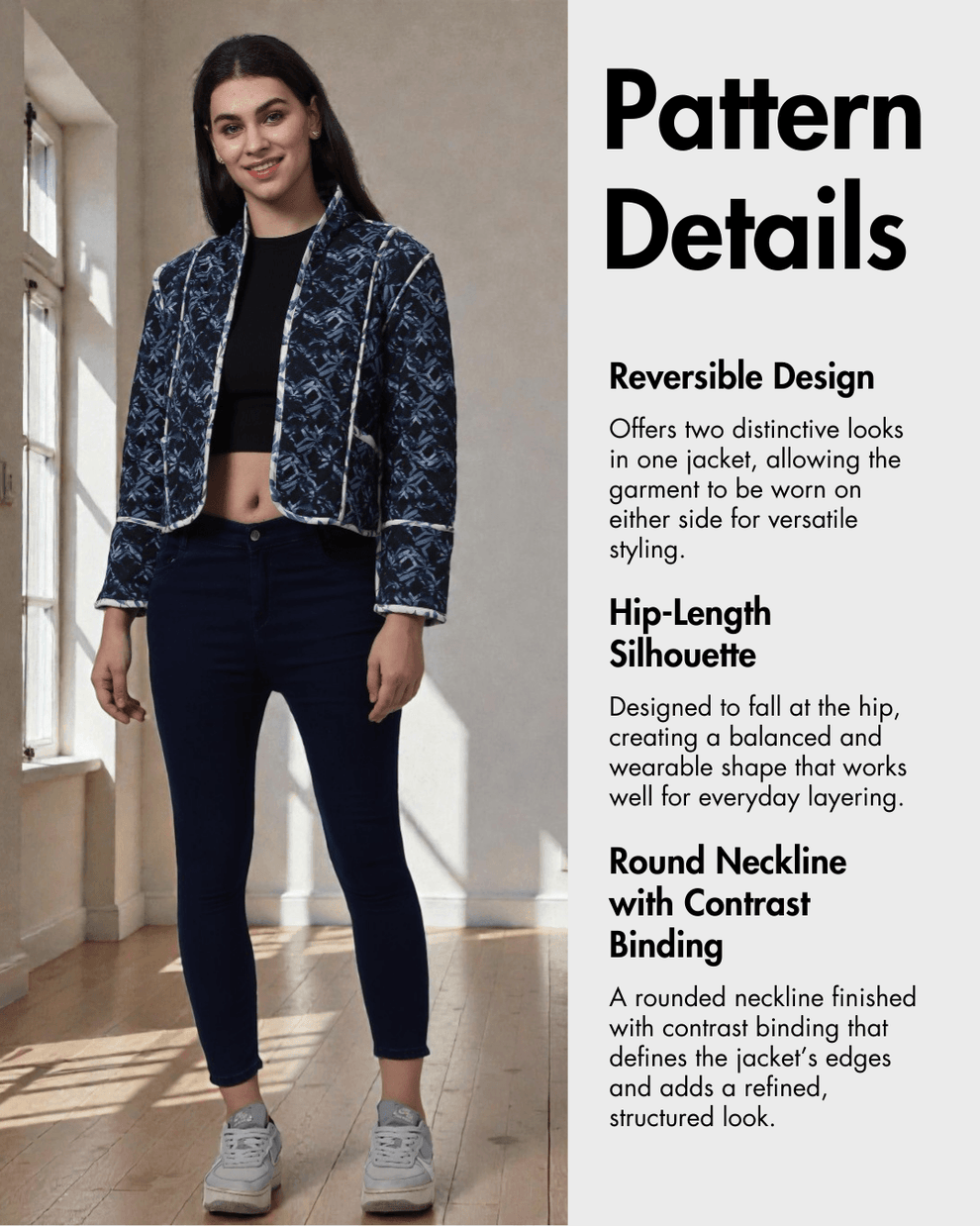 Reversible Quilted Jacket Sewing Pattern 'Romy' | Women's Pattern