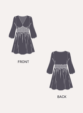 Shirred Dress Sewing Pattern 'Donna'