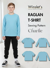 Kid's Raglan T-shirt Sewing Pattern 'Charlie'