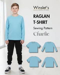 Kid's Raglan T-shirt Sewing Pattern 'Charlie'