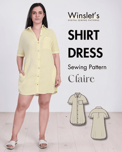 Shirt Dress Sewing Pattern 'Claire'