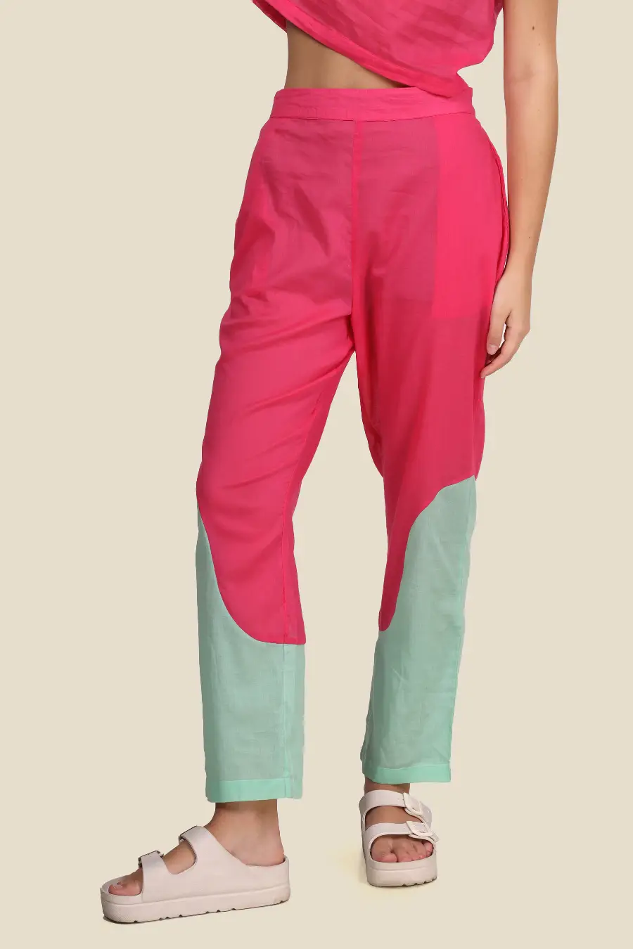 Square-Neck Top and Full Length Pants Coord Set Sewing Pattern 'Mary'