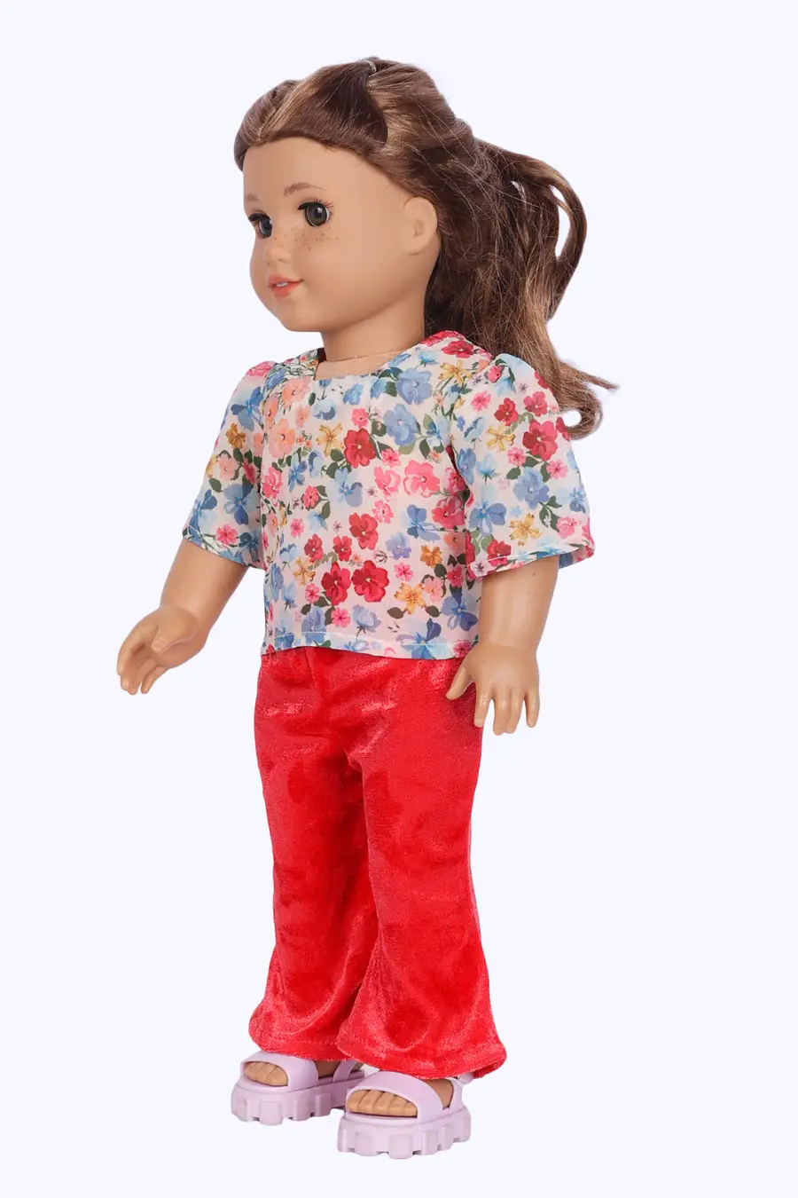 Dolls Retro Flare Set – Top & Flared Pants Set Sewing Pattern 'Mabel'