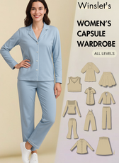 Women's Capsule Wardrobe Bundle: 10 Essential Sewing Patterns