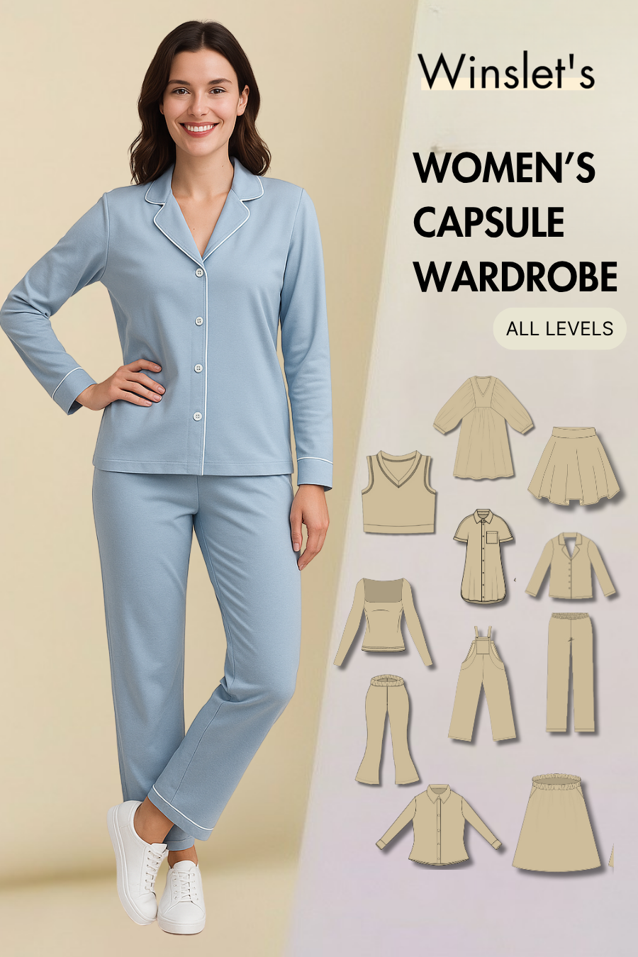 Women's Capsule Wardrobe Bundle: 10 Essential Sewing Patterns