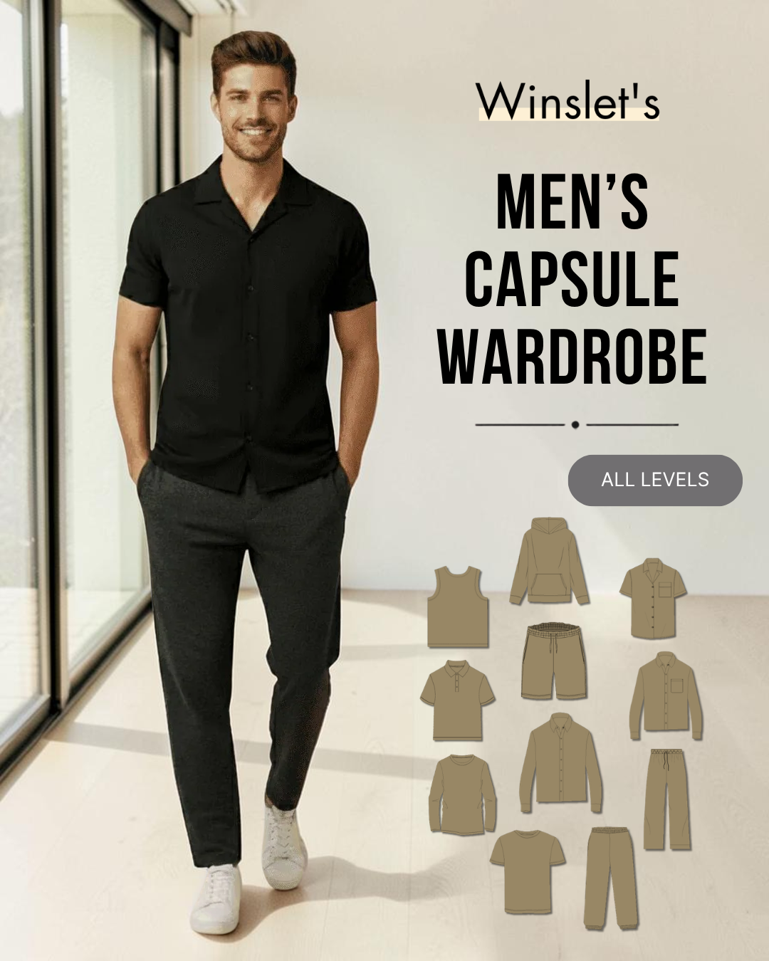Men's Capsule Wardrobe Bundle Sewing Patterns