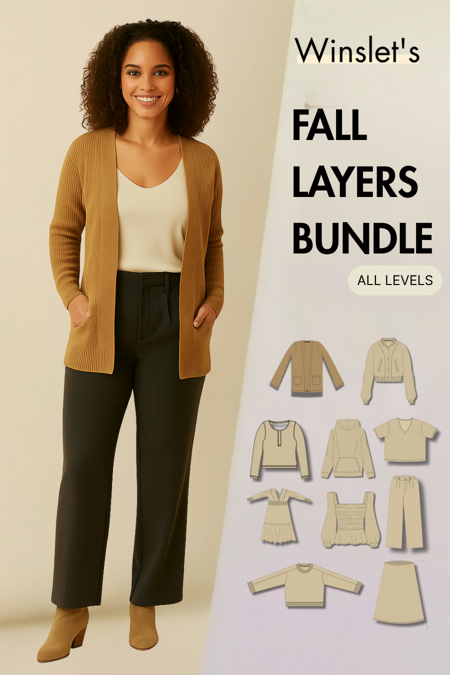 Fall Layers Bundle: 10 Essential Patterns for Your Fall Wardrobe