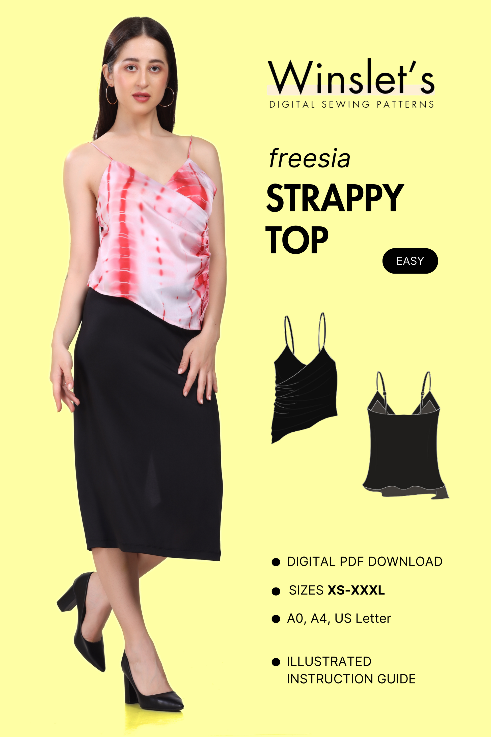 Strappy Top Sewing Pattern 'Freesia'