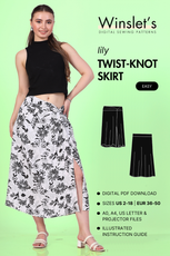 Twist Knot Skirt Sewing Pattern 'Lily'