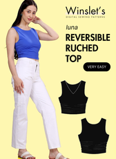 Ruched Top Sewing Pattern 'Luna'