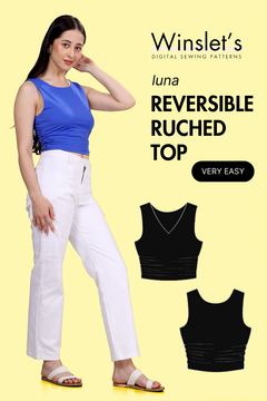Ruched Top Sewing Pattern 'Luna'