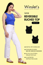 Ruched Top Sewing Pattern 'Luna'