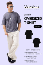 Men's Oversized T-shirt Sewing Pattern 'Archie'