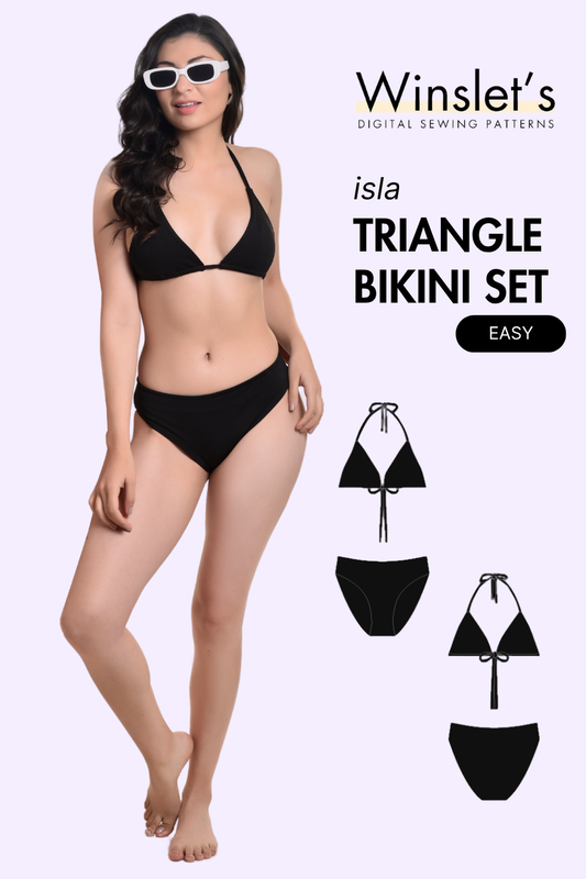 Triangle Bikini Set Sewing Pattern 'Isla'