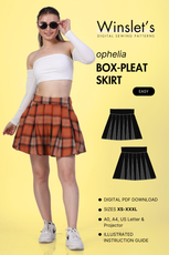 Box Pleat Skirt Sewing Pattern 'Ophelia'