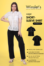 Short Sleeve Shirt Sewing Pattern 'Sage'