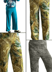 Wide-leg patterned pants sewing pattern 'Michelle'