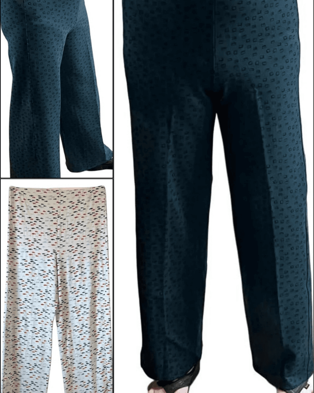 Straight-leg black pants sewing pattern 'Michelle'