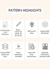 Ruffled Tiered Skirt Sewing Pattern 'Amy'